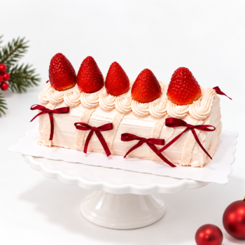 Christmas Strawberry Log Cakes Singapore