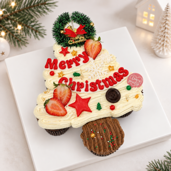 Christmas White cupcake Set