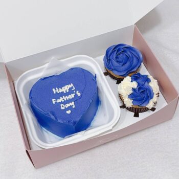 Love Father’s Day Navy Bento + 2 Cupcakes Set