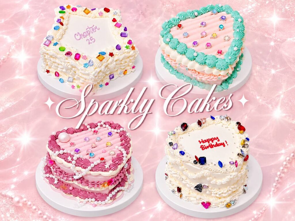 Sparkly Gem Cakes