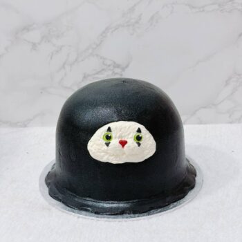 Ghost Cat Halloween Cake