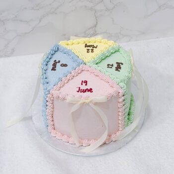 Quad Colorful Friendship Cake