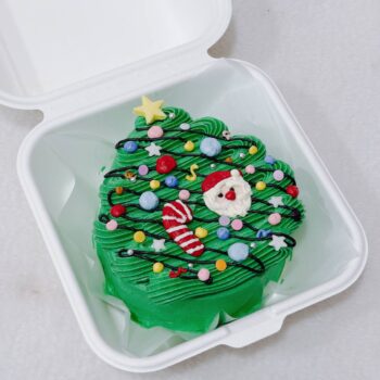 Green Xmas Tree Bento Cake